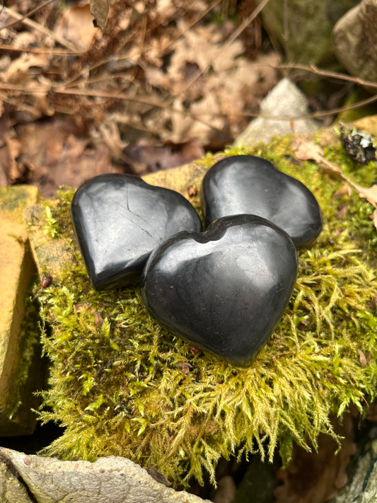 Shungithjärta polerande