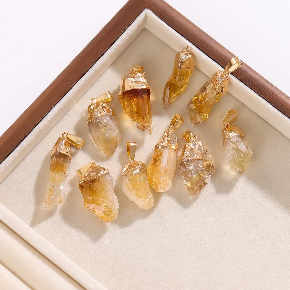 Raw Citrine Pendant