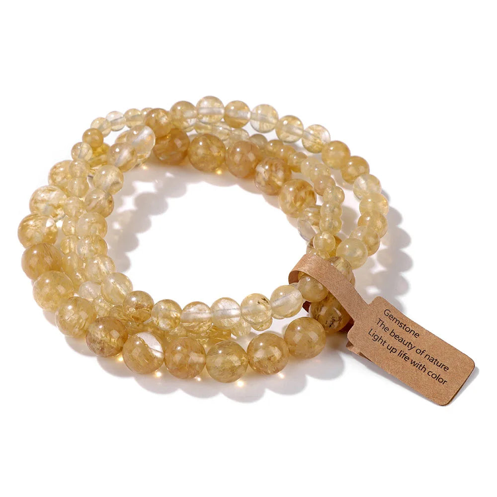 Natural Stone Bracelet Set Of 3