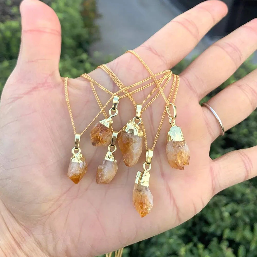 Raw Citrine Pendant