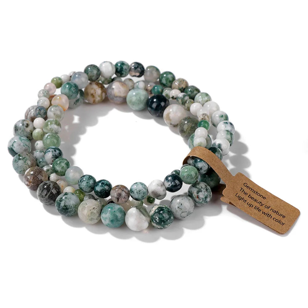 Natural Stone Bracelet Set Of 3