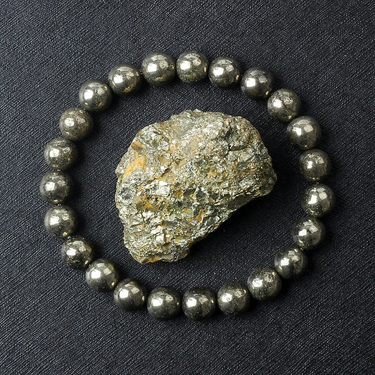 Pyrite Beaded Bracelet